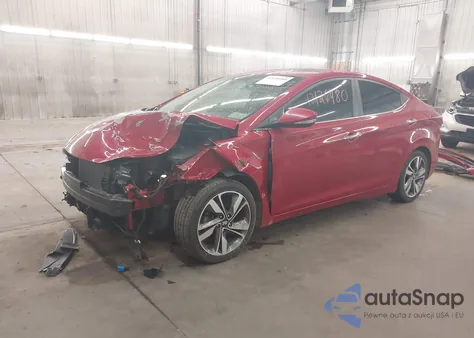 2015 Hyundai Elantra Limited z USA, uszkodzony, nr VIN KMHDH4AEXFU374737